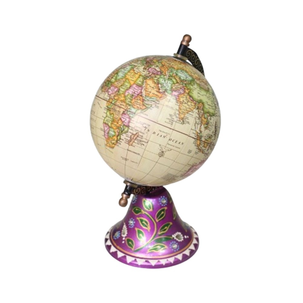 Iron Round Globe Medium for Table Decor School Decor